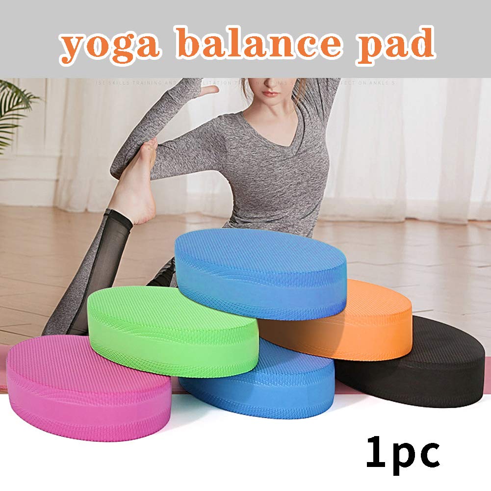 Oval Balance Pad, Non-Slip Foam Pad Exercise Balance Pad Soft Stability Trainer Knee Pads Trainer for Therap-y, Yoga, Dancing Balance Training, Pilates,Fitness(Blue)