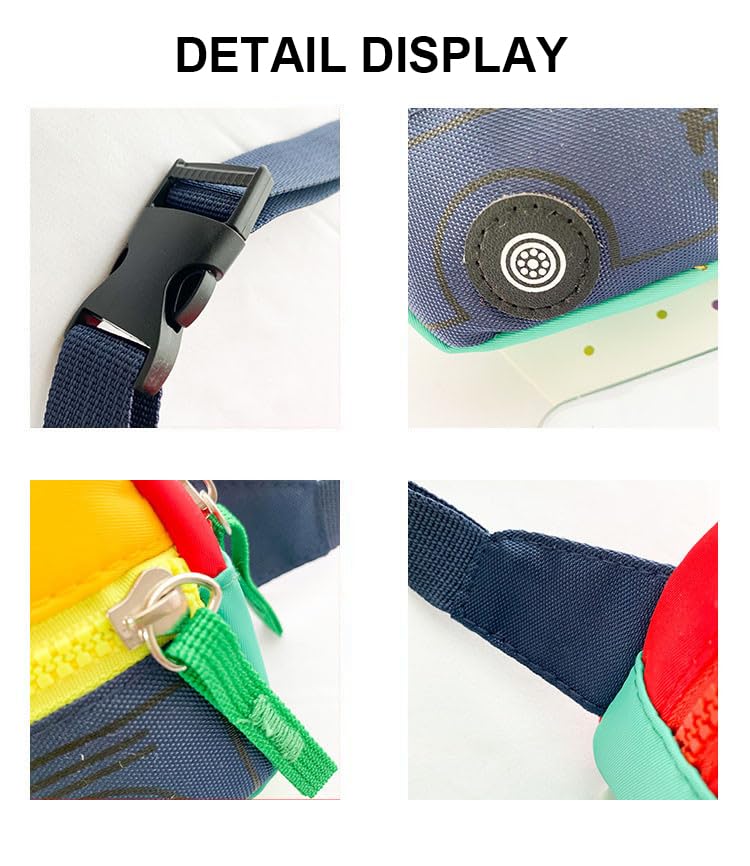 Kids Fanny Pack - Small Red Crossbody Bag for Boys