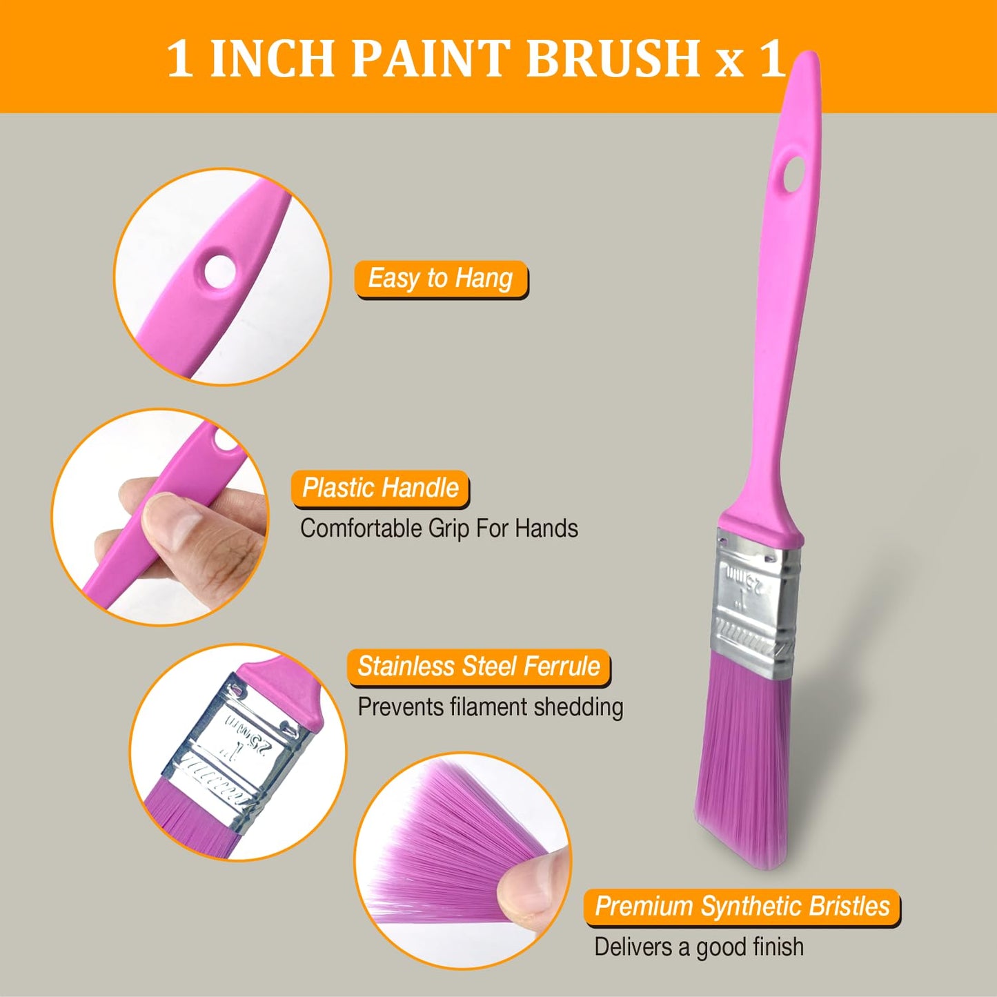 Greatandrew 4-inch Paint Roller Tray Set, 15-Pack Painting Tool Kit - 11 Paint Tray & Liners, Foam & Microfiber Paint Roller, Roller Frame, Paint Brush for Painting Wall, DIY Project