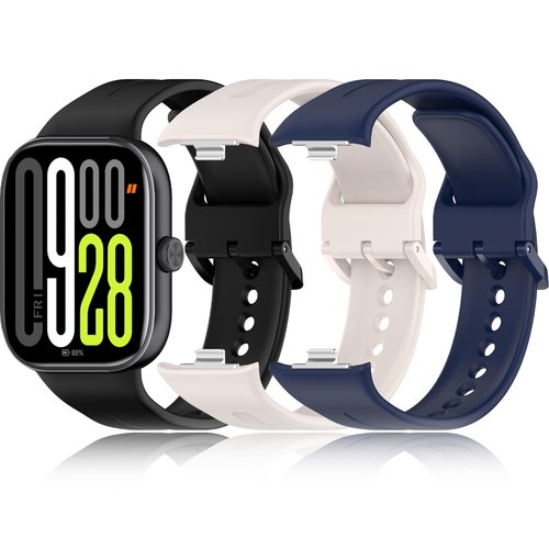 Z.DuDuZAZA Bands for Redmi Watch 5 Smartwatch Bands for Women Men, [3 Packs] Soft Silicone Strap Replacement Wristbands Compatible with Xiaomi Watch 5 Bracelet Change (Color pack-C)