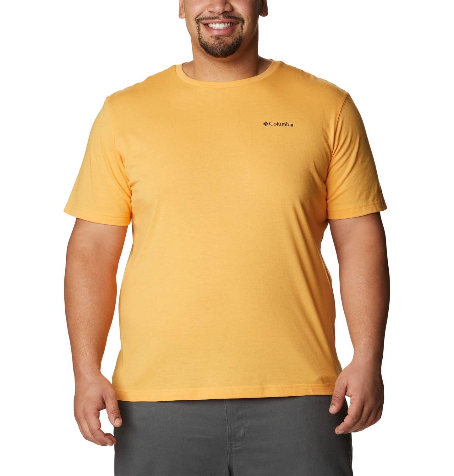 Columbia Men's Thistletown Hills Short Sleeve, Mango Heather, 2X Big