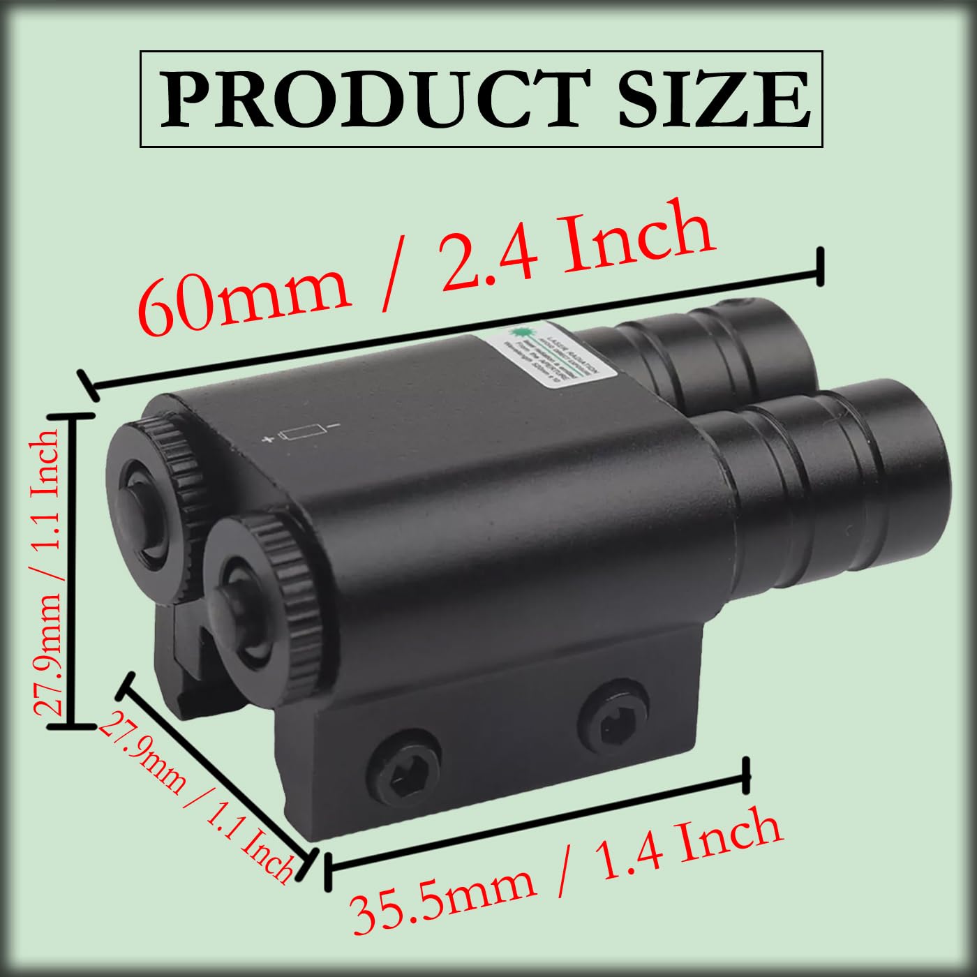 GOTICAL Pack of 2 Tactical Combo LED Flashlight and Green Laser Sight Tactical Output That Exceed < 5mW not exceeding 5mw (Pack of 2 - White Flashlight and Blue Laser)