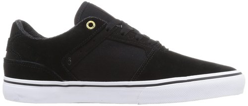 Emerica The Low Vulc – Slim Skate Feel, Vulcanized Durability, Cushioned Fit, True Quality, Everyday Wear Black/Gold/White