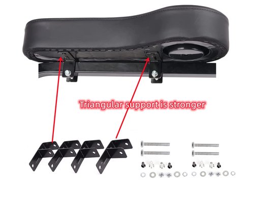 Dr.Acces Golf Cart Rear Seat Arm Rests | No Drilling Required, Universal Arm Rest Fits on EZGO, Club Car, Yamaha Golf cart with Rear seat (Black)