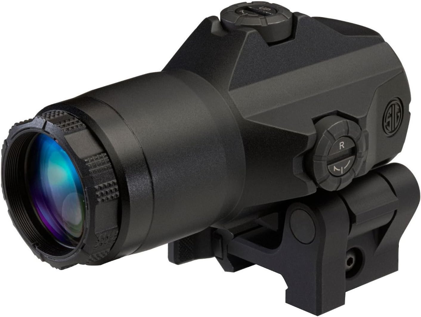 SIG SAUER JULIET4 4X Magnifier - Durable, Waterproof & Adjustable Quick Release for M1913 Picatinny