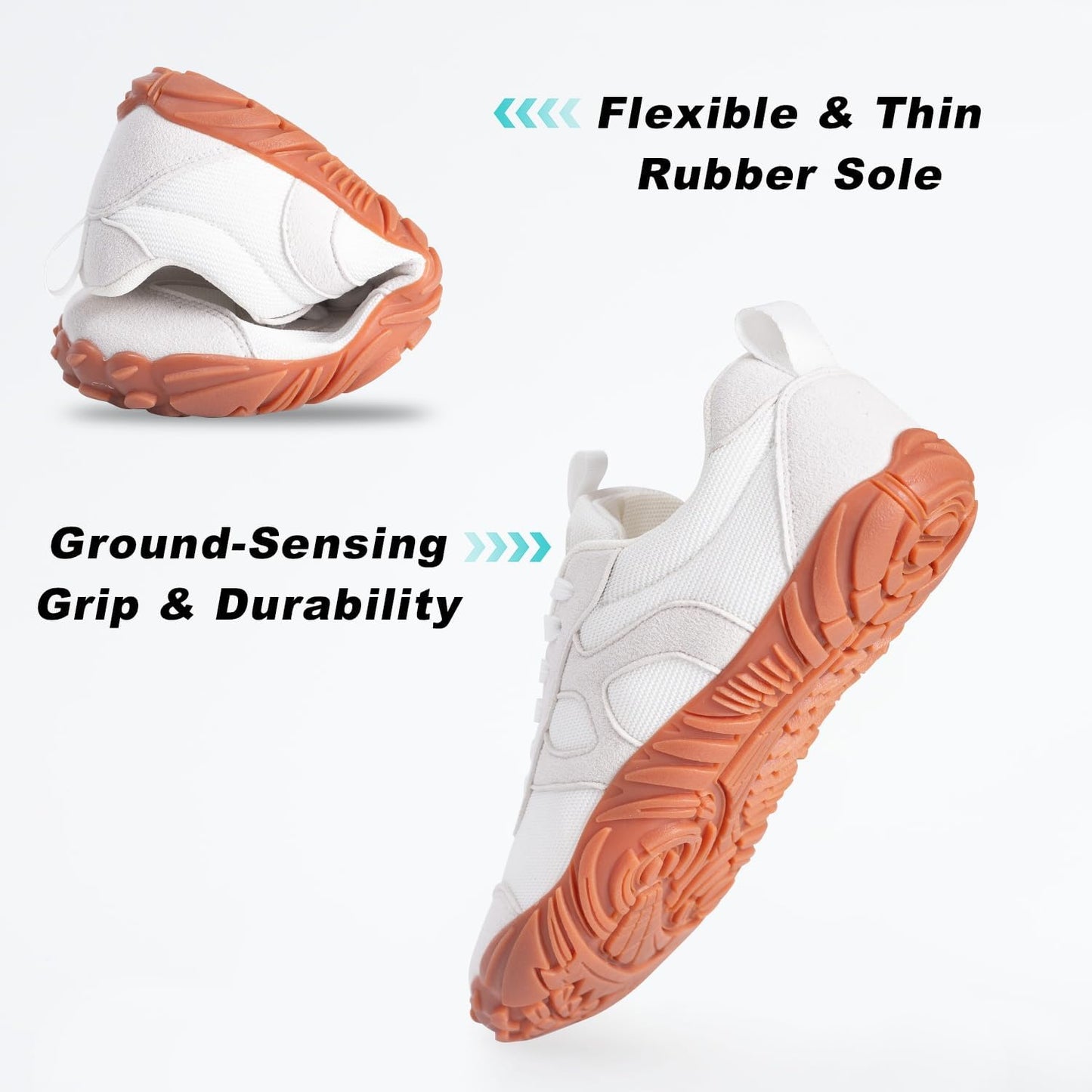 Skiennix Barefoot Shoes - Minimalist Trail Running Sneakers for Men & Women | Wide Toe Box, Comfortable Fit