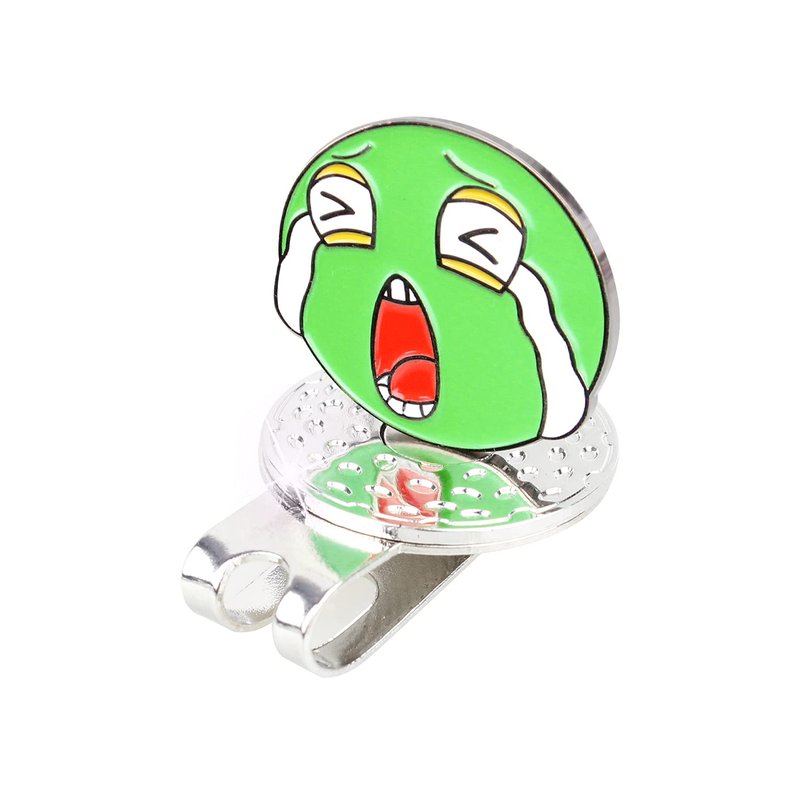 MYKUJA Golf Ball Makers with Hat Clips Funny Expressions for Golfers, Kids, Golf Accessories Premium Golf Gifts Pack of 6