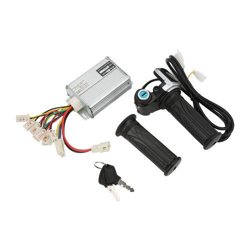36V Controller, Ebike Controller, 1000W Motor Brushed Speed Controller with Locking Battery Display Throttle Twist Grip for EVO Electric Tricycle Elderly Electric Bike Mini Bike