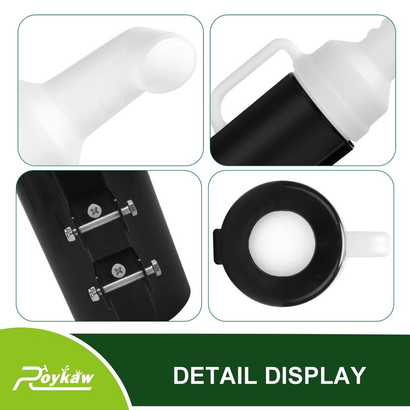 Roykaw Golf Cart Sand Bottle with Holder No Drilling Compatible with EZGO Club Car Yamaha, 2 Pack