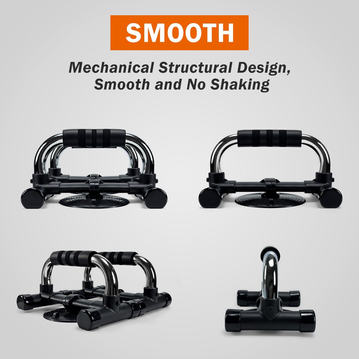Uvedabul Pushup Brace and Plate, Suction Cup Brace for Exercise, Pectoral Muscle (Black)