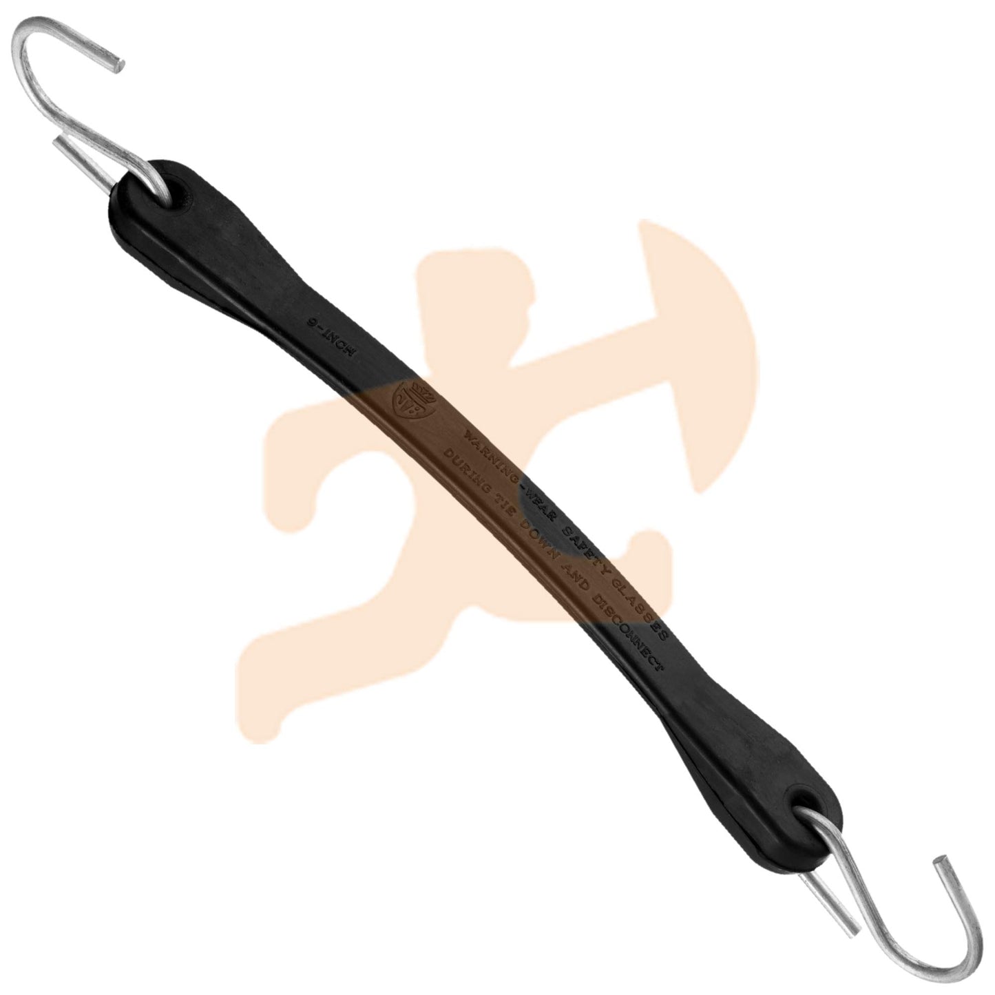 Rubber Bungee Cords with Hooks 50 Pack 15 Inch (23” Max Stretch) Heavy-Duty Black Tie Down Straps for Outdoor, Tarp Covers, Canvas Canopies, Motorcycle, and Cargo - by Xpose Safety