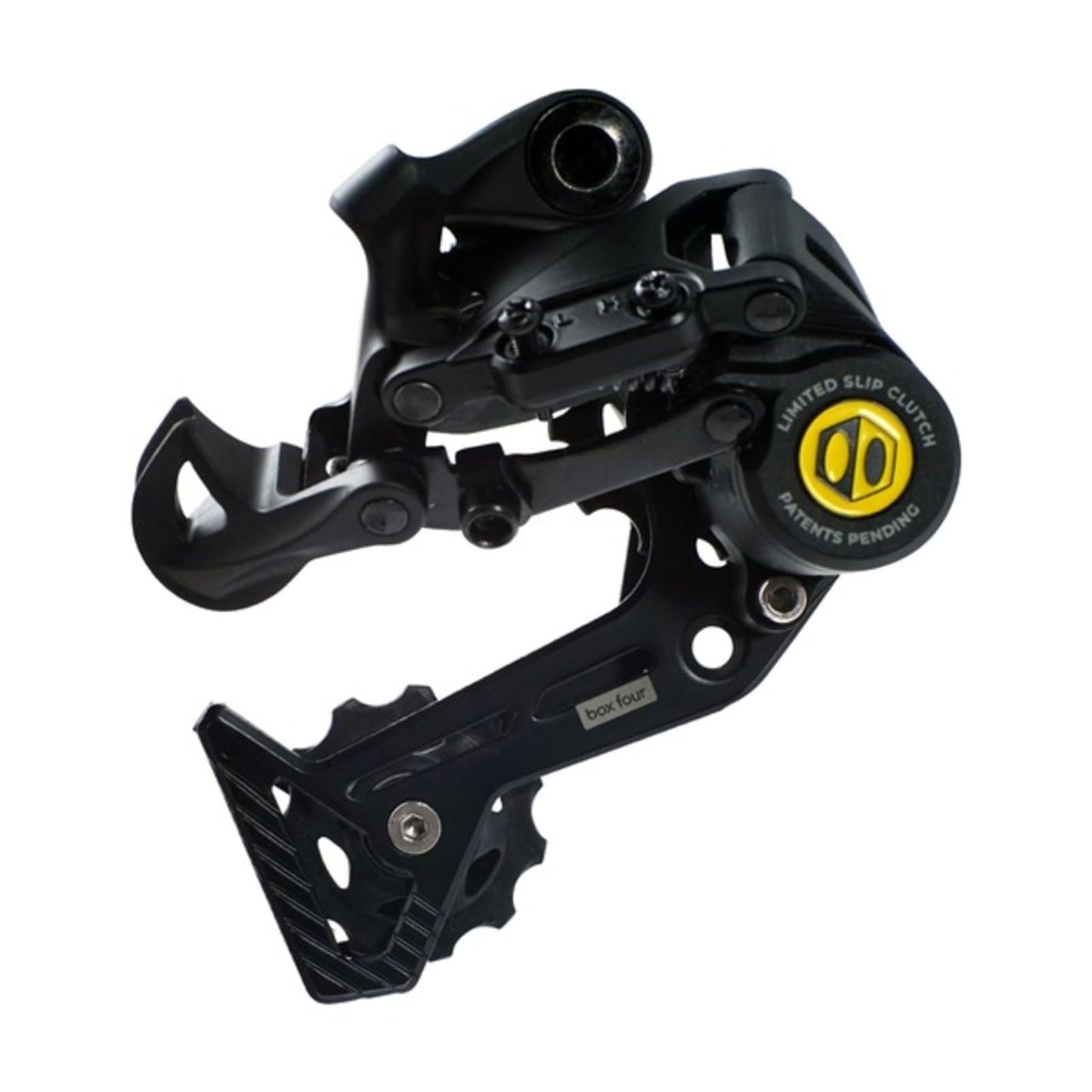 Box Four 8 Speed X-Wide Rear Derailleur Bicycles MTB Hanger Non-Direct Mount for Mountain Bike, Cycling Finished Matte Onyx Sealed Bearing Pulleys | Black