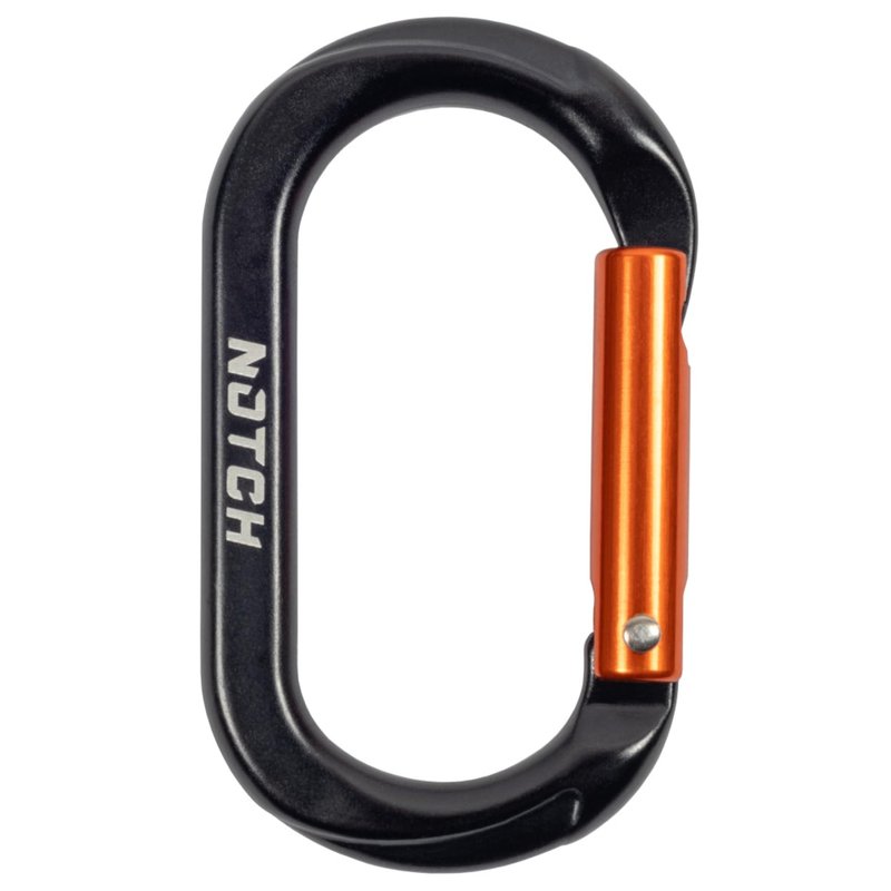 Notch Micro Carabiner Standard Lock Gate - Versatile Tool for Arborists & SRS Climbing, Gate Opening: 0.5”, Height: 2.3”, Tensile Strength: 900 lbs. Weight: 0.49 oz (99380)
