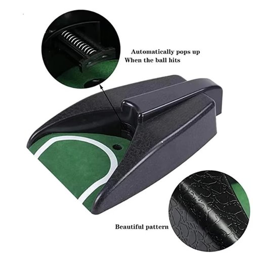 LH90H Automatic Golf Putting Cup with Ball Return – Portable Indoor/Outdoor Training Aid