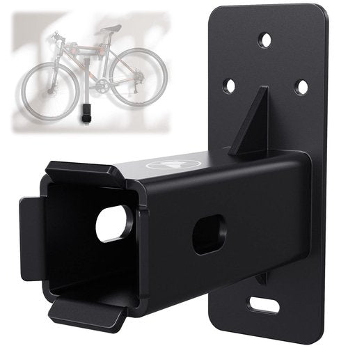 Hitch Wall Mount,Hitch Mount Bike Rack Wall Mount,Hitch Mount Bicycle Rack Hanging Garage Organizer,Trailer Hitch Receiver Storage,Holds Max 300 Lbs(2 inch)