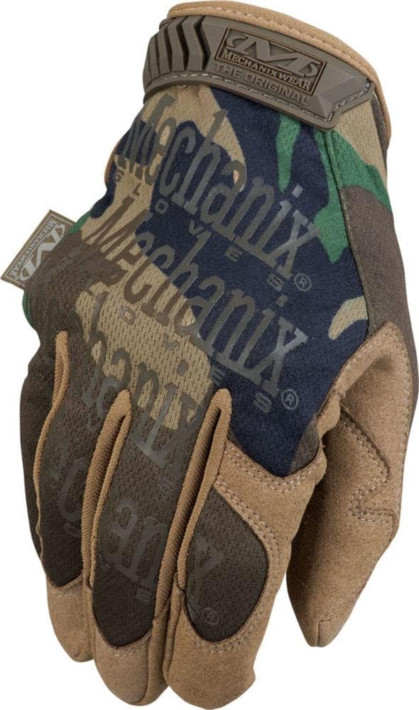 Mechanix Wear - Original Woodland Camo Tactical Gloves - Large Size, Durable Camouflage Design