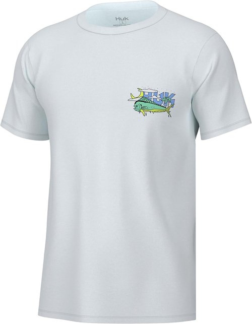HUK Men's Fishing Tee - Quick-Dry Performance Short Sleeve Shirt | Comfortable Fit