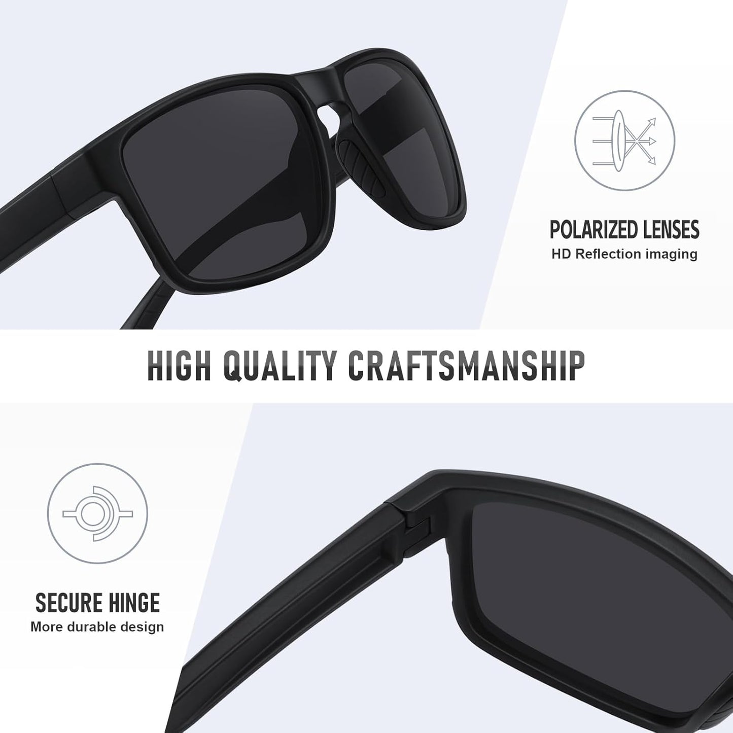 Skiennix Sports Polarized Sunglasses - UV Protection for Men & Women | Unbreakable for Driving & Outdoor Activities
