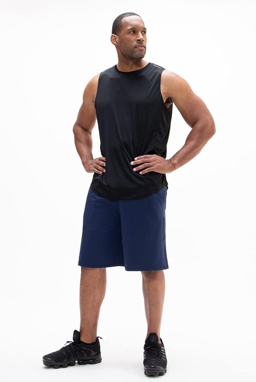 DEVOPS Men's Workout Gym Shorts - 2-Pack Loose-Fit Design with Pockets | 10-Inch Length