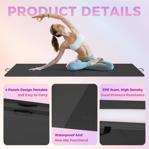 GarveeLife 6x3Ft Folding Gymnastics Mat