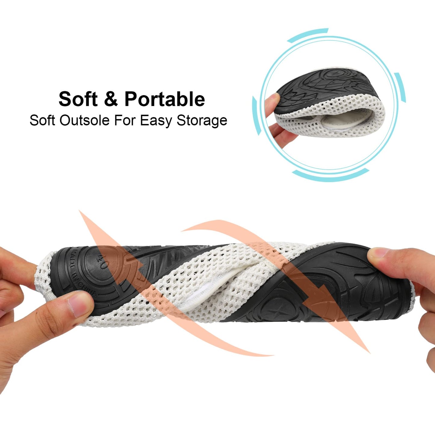 Spesoul Water Shoes for Women Men Quick Dry Aqua Socks Water Sneakers Outdoor Beach Swim Shoes 9-10 Women/7.5-8 Men