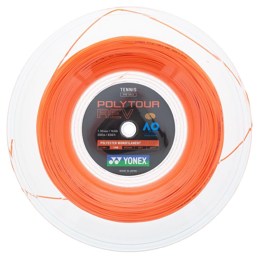 YONEX POLYTOUR REV Tennis String Reel Bright Orange