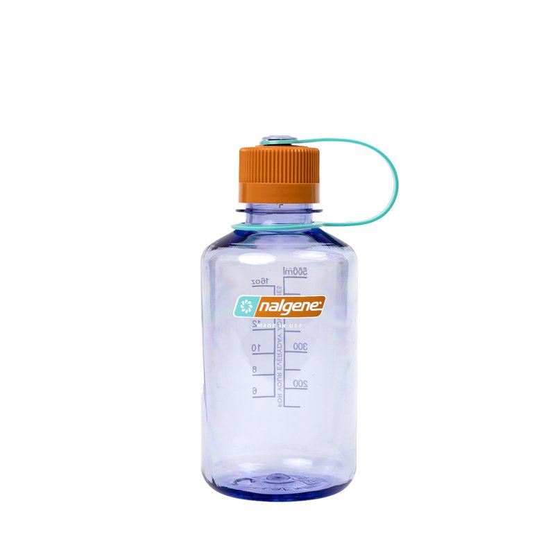 Nalgene 16 oz Narrow Mouth Water Bottle | Slim Cup Holder Size, BPA-Free, Durable & Leak Proof, Lightweight Travel Bottle, Amethyst