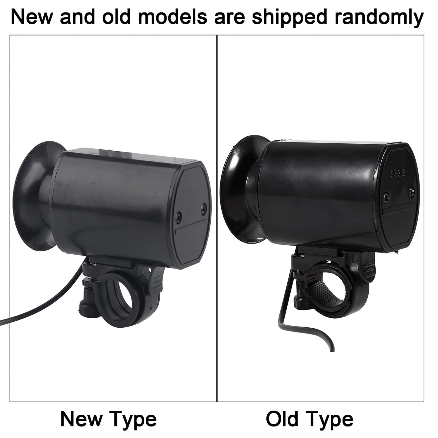 Natudeco 6-Loud Bike Rings Bell Sound Electronic Horn Bell Rings Bell Alarm Speaker Quick Release Bike Bell Electric Bike Bell with Black for Bicycle Handlebar Accessory