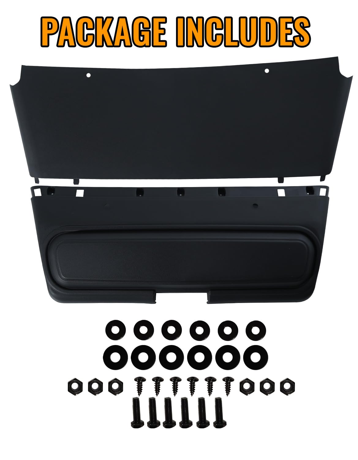 LUXEMOTO Combined Golf Cart Front Shield for EZGO TXT, 2PCS Plastic Shock Shield Cover Bumper Guard for EZGO TXT Golf Cart Accessories, Replaces OEM #27166G01, 27166G02, 27166G04