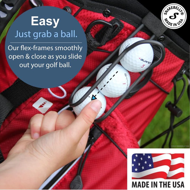 SnakeBelly Golf Ball Holders - Quick-Draw Release (Purple, 1)