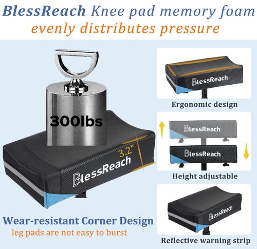 BlessReach Knee Scooter Pad for Most Knee Walkers