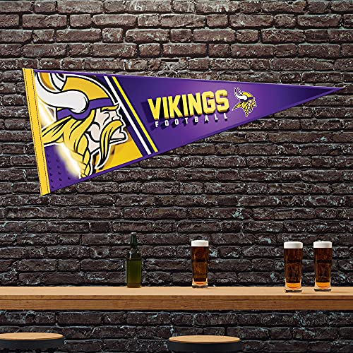 Minnesota Vikings Felt Wall Pennant - 12" x 30" Home Décor
