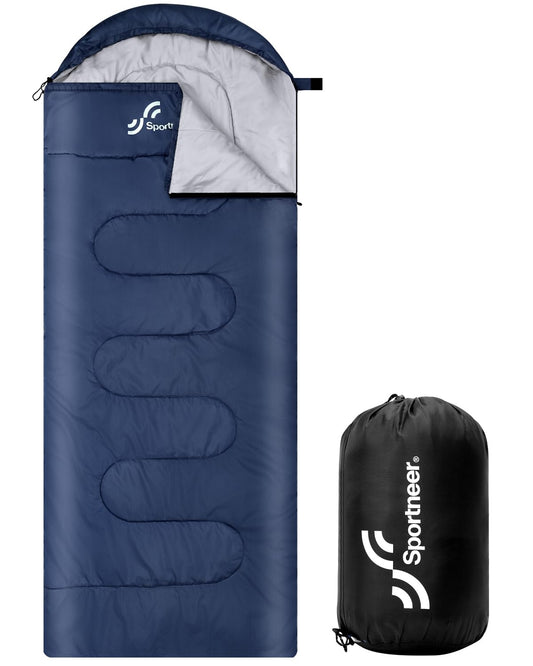 Sportneer Sleeping Bag for Adults & Kids, Cold Weather & Warm Waterproof Camping Sleeping Bag, Compact Portable for Camping Hiking & Travel
