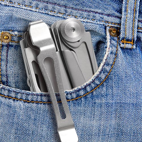 Stainless Steel Quick Release Pocket Clip & Lanyard Ring Set - 1