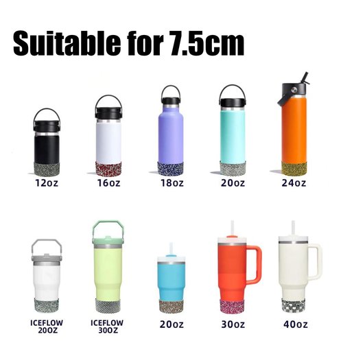 SEAWEIDA Stanley Boots 40oz, Rhinestone Silicone Boot for Stanley 30oz & 40oz Tumbler, Sports & Outdoors Accessory (As Pic)