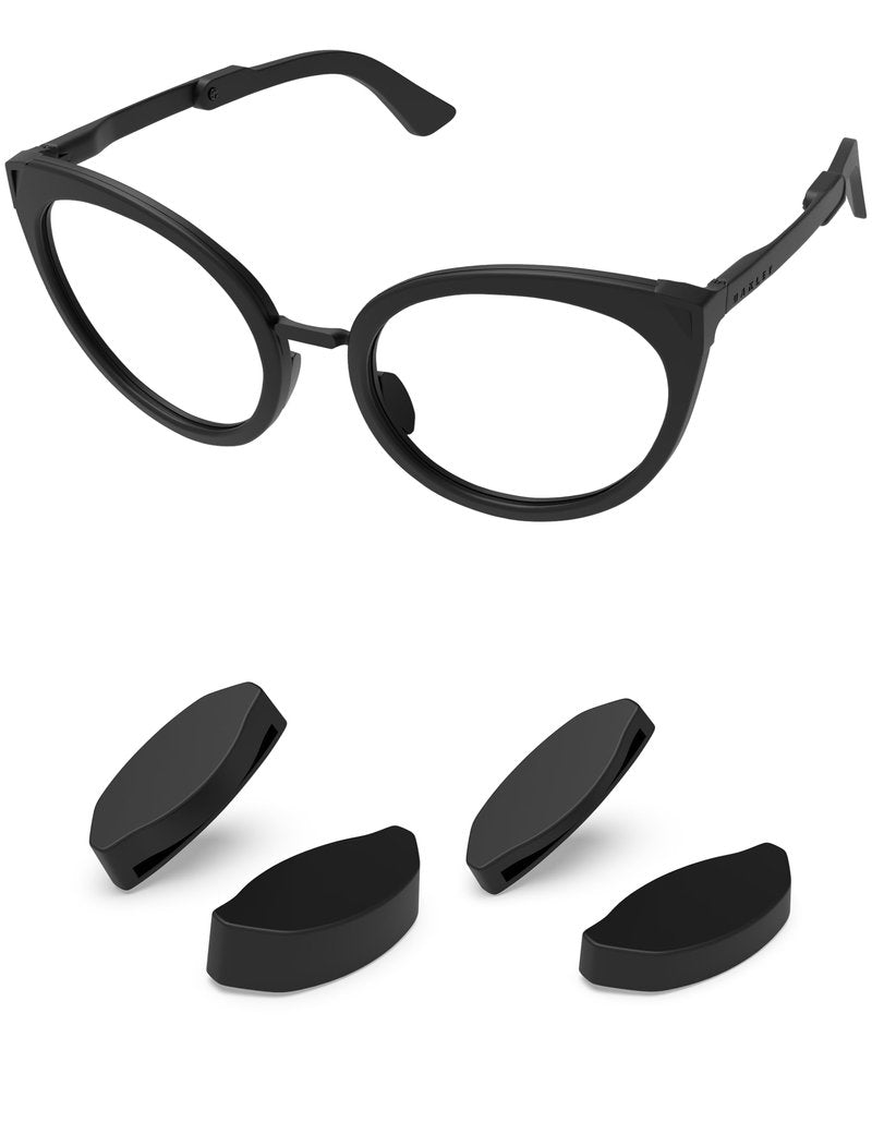 PapaViva 2 Pairs Replacement Nose Pieces for Oakley Spindrift OO9474/Spindrift RX OX8176 - Black