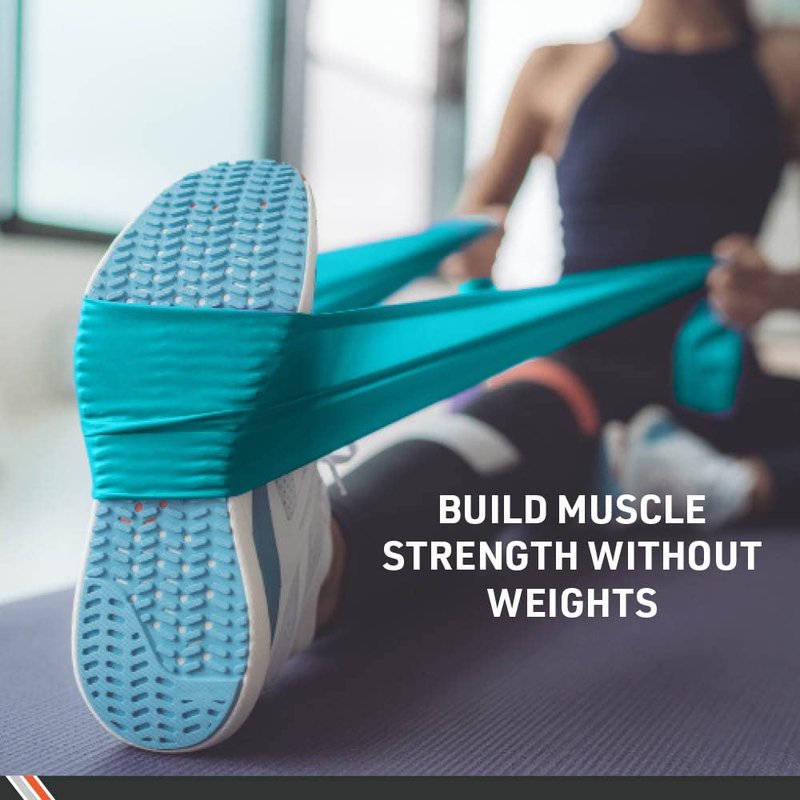 Body Sport Exercise Band, 50 yd. x 4 in. Roll, Medium Resistance - Home & Gym Fitness Equipment for Stretching, Strength Training & Physical Therapy (Orange)