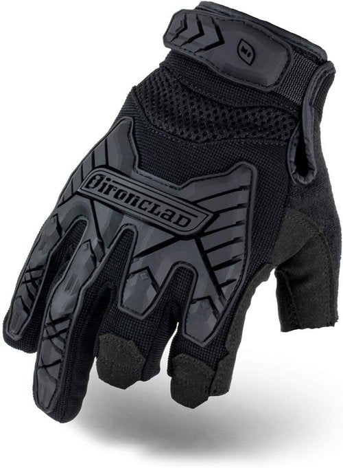 Ironclad Tactical Gloves - Impact Trigger Design | TAA Compliant, Machine Washable, Black, Size M (1 Pair)