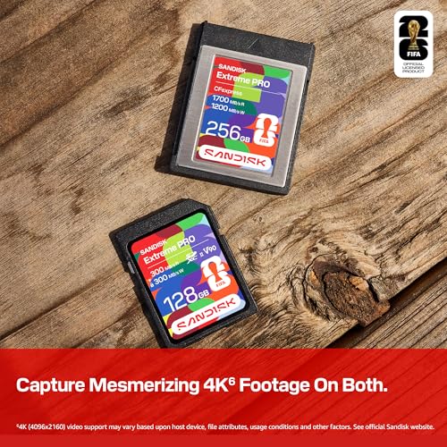 128GB SD UHS-II Memory Card - V90, 300MB/s Speed, 8K Video