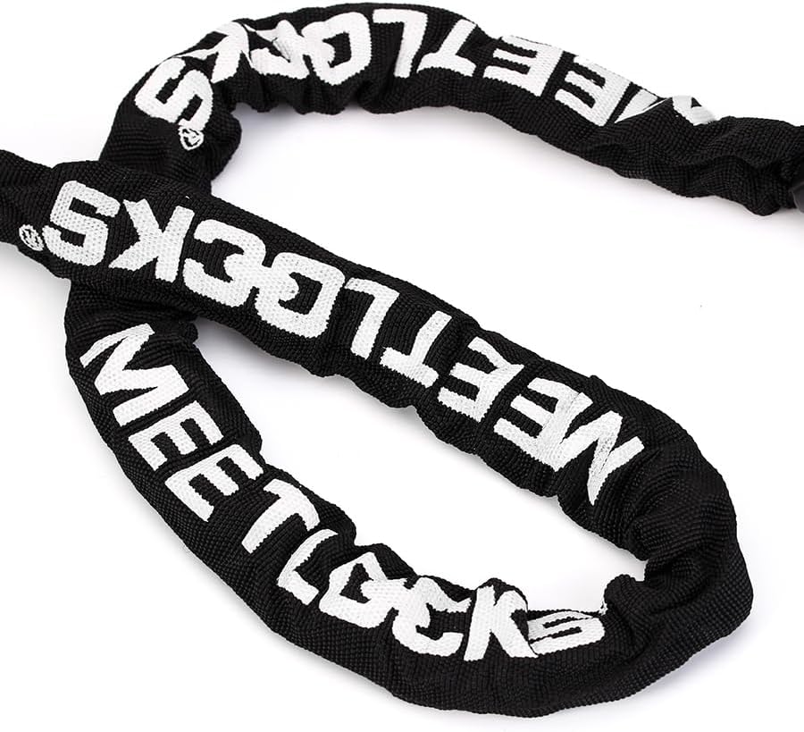 MEETLOCKS 3.2ft Heavy-Duty Bike Chain Lock - 5-Digit Combination Anti-Theft Security for Bicycles, Scooters & More