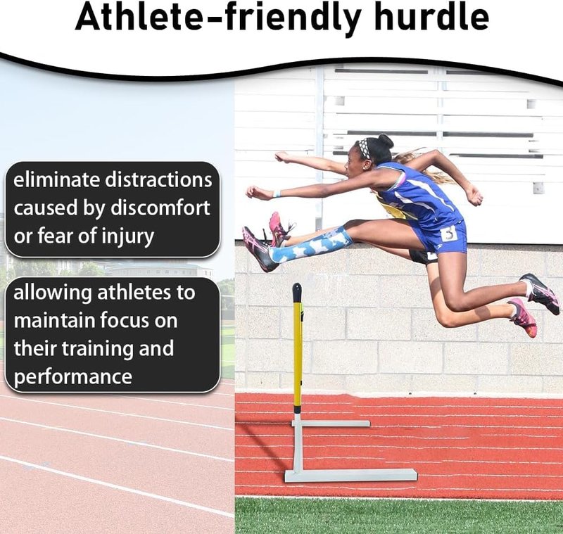 Morimoe Adjustable Height Training Hurdle Newly Upgraded Injury-Reducing Track & Field Hurdles for Athletes & Adults (1)