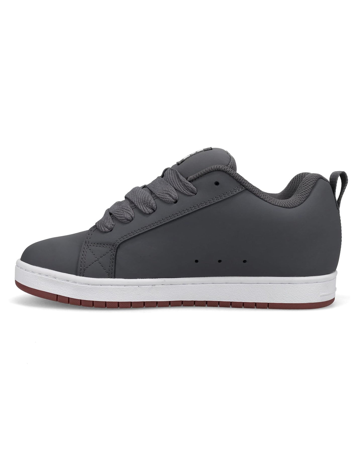 DC Men's Court Graffik Skate Shoe, Grey/White, 10.5
