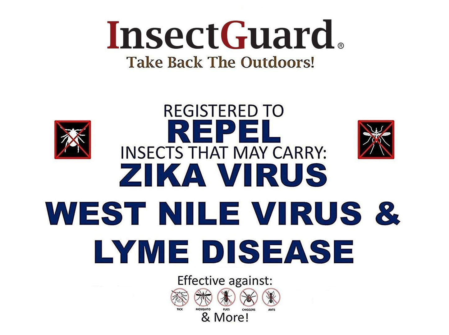 InsectGuard Tick Gaiters - PullOn Permethrin Treated, Ticks, Mosquitoes, Flies & More Insect Repellent, Unisex Adult, White, 4 Inch Long Pair