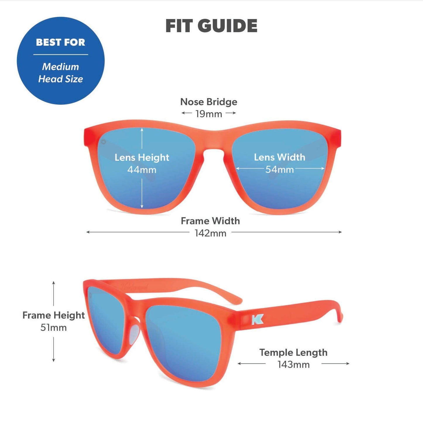 Knockaround Square Polarized Sunglasses for Men & Women - UV400 Protection