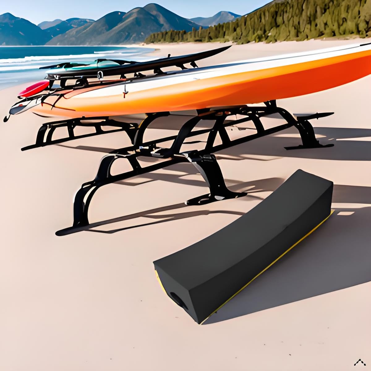Portable EVA Soft Car Roof Racks Bars, Car Roof Rack, Kayak Roof Rack Pad, Universal Fit for Surfboards, Kayaks, and SUP Paddleboards - Prevent Deforming Design