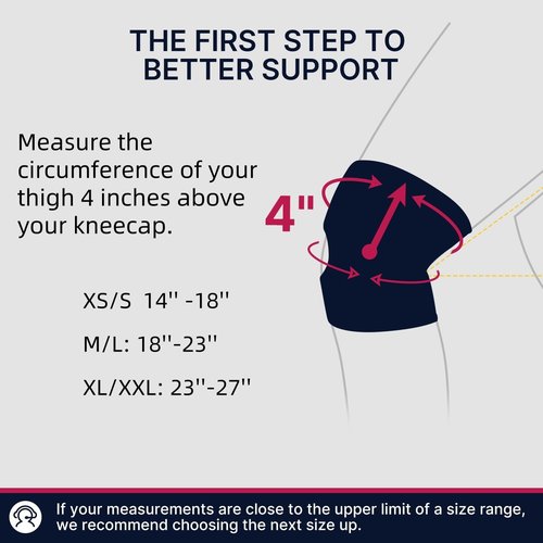 Fit Geno KneeXpert Knee Brace - Adjustable Compression Support with Side Stabilizers & Gel Pad | Pain Relief for Meniscus, ACL, Arthritis - M/L