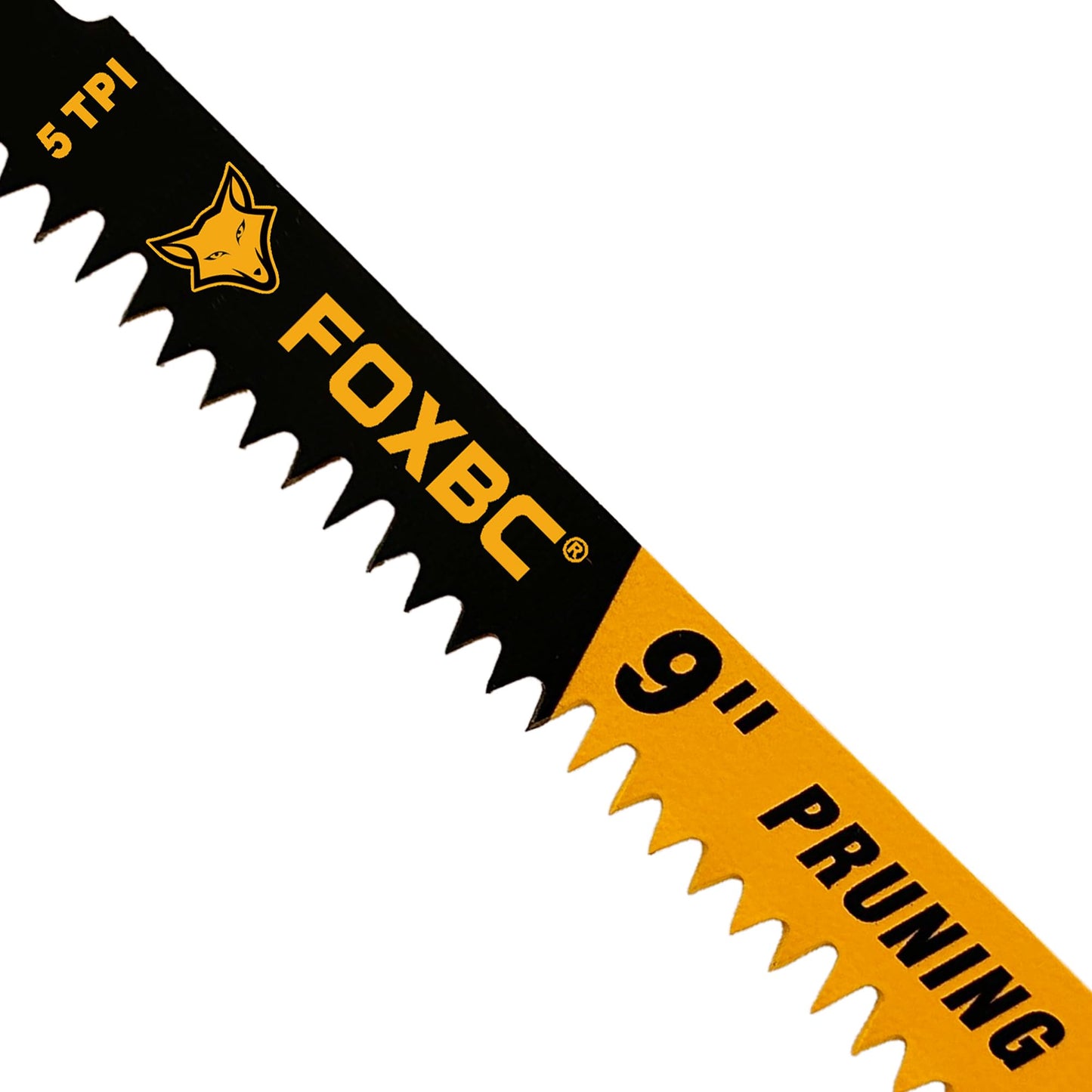 FOXBC Wood Pruning Reciprocating Saw Blades, 9 Inch Pruning Saw Blades 5 TPI for Tree Trimming, Wood Wet Cutting, 10-Pack
