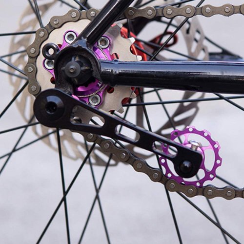 Bike Chain Tensioner Single Speed Chain Adjuster Converter for MTB, Road Bike