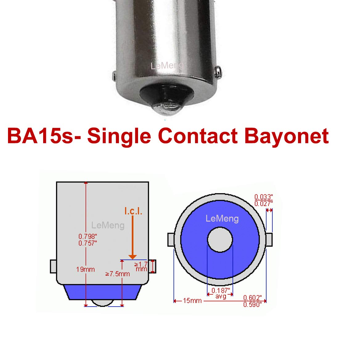 KAKEMONO 1383 1139 R12 LED Reflector Light Bulb 12V 24V BA15S SC Bayonet, 3W 1156 1141 for RV Camper Trailer Marine Boat Reading Light Bulb,Daylight White 5000K,Pack of 3