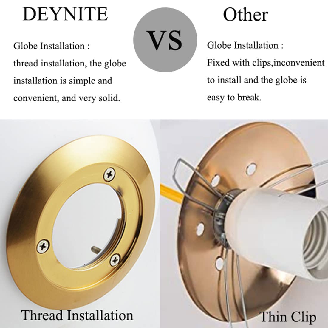 DEYNITE Modern Wall Light Fixtures Gold Wall Sconce with Pull Chain for Bedroom Bathroom